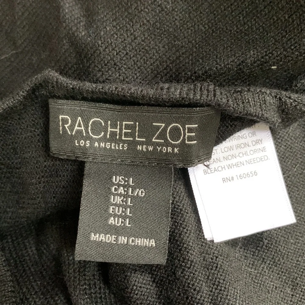 Rachel Zoe Nylon Cashmere Blend Evil Eye Embellished Sweater L - Picture 7 of 7